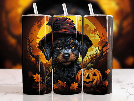 Cute Dog Halloween Sublimation 20oz Tumbler