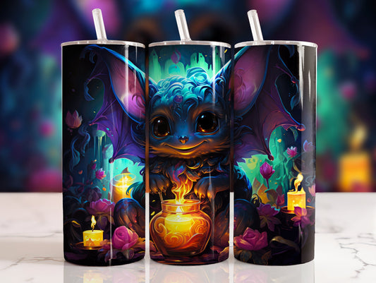 Cute halloween Bat Sublimation 20oz Tumbler