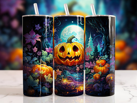 Jack O'Lantern Moonlight Sublimation 20oz Tumbler