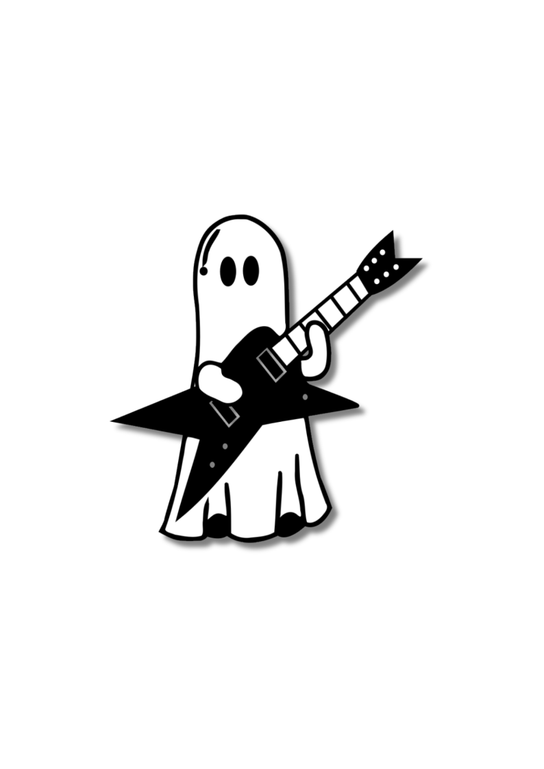 Set of 6 Stickers Ghost Band Member Collection