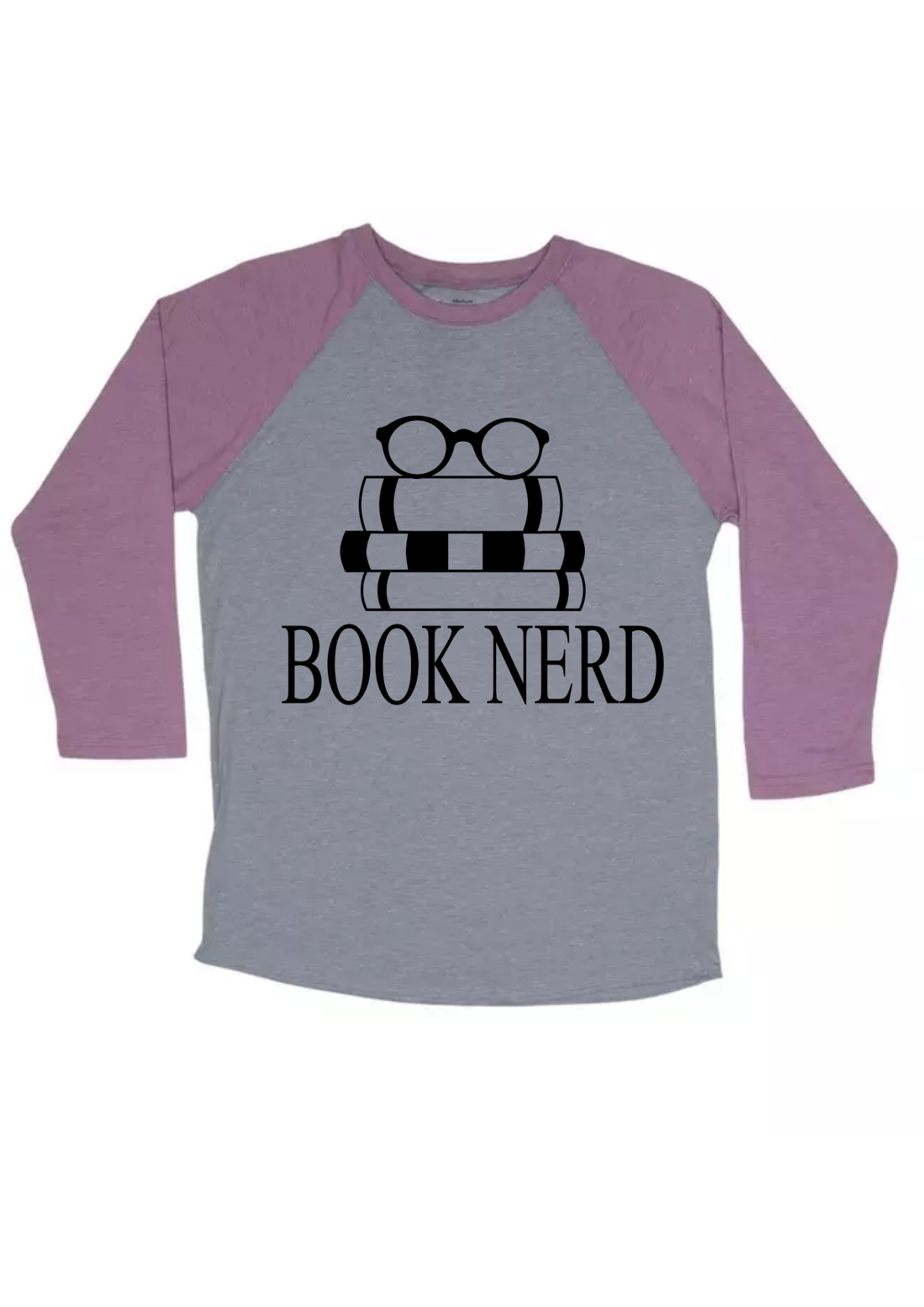 Book Nerd Baseball TriBlend Sublimated T-shirt