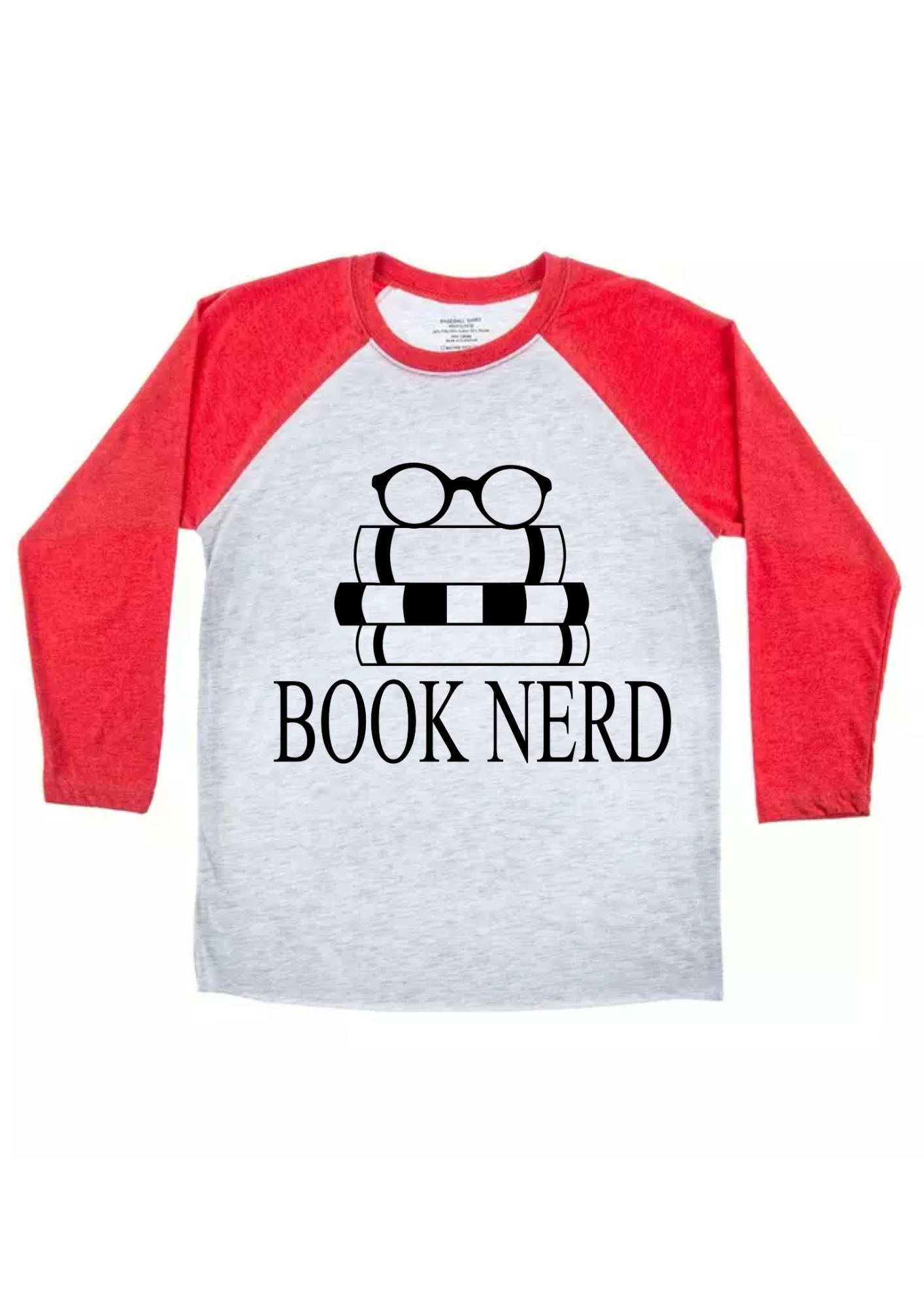 Book Nerd Baseball TriBlend Sublimated T-shirt