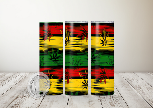 Cannabis Rasta Sublimation 20oz Tumbler