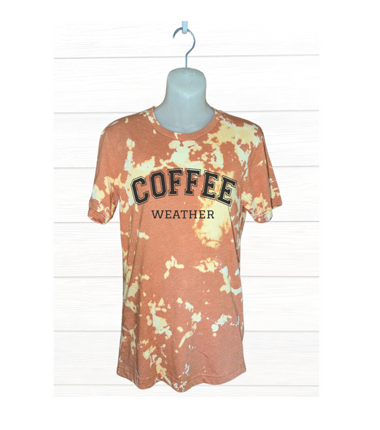 Coffee Weather Orange Reverse Dyed T-shirt