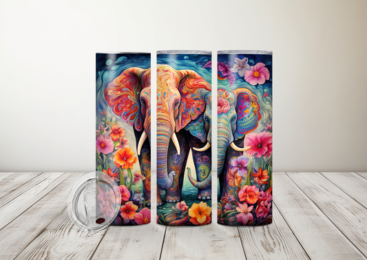 Elephant Pair Sublimation 20oz Tumbler