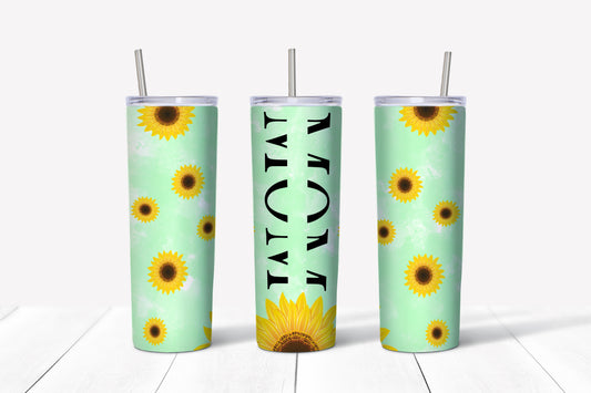 Sunflower Mom Sublimated 20oz Tumbler