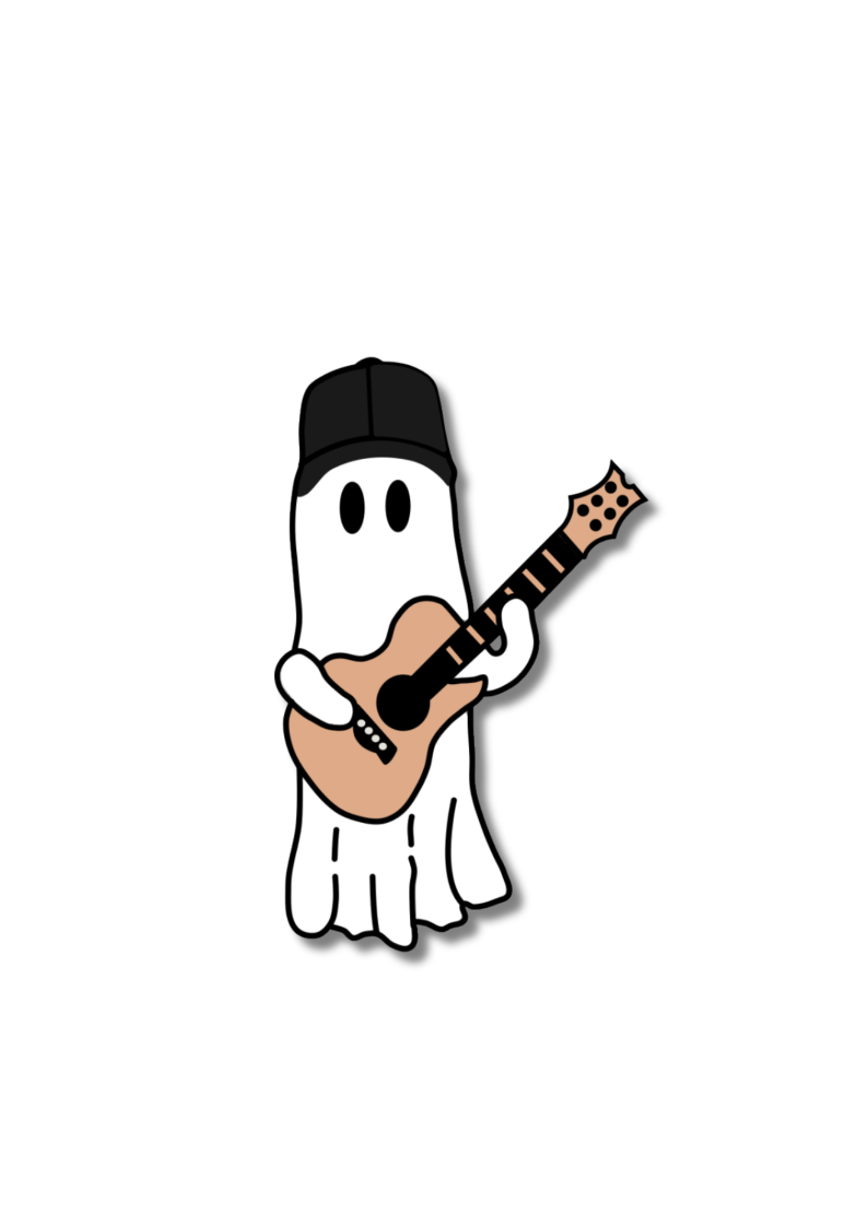 Set of 6 Stickers Ghost Band Member Collection