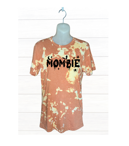 Mombie Orange Reverse Dyed T-shirt