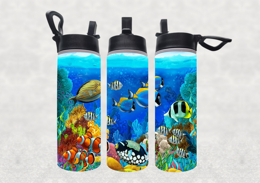 Ocean Life Sublimation 22oz Water Bottle