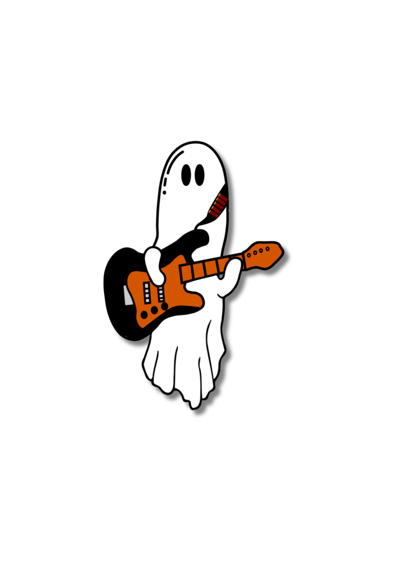 Set of 6 Stickers Ghost Band Member Collection