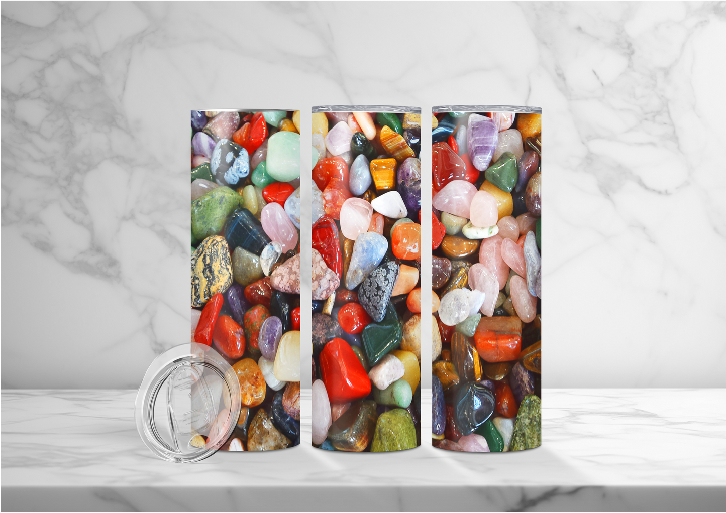 Polished Stone Sublimated 20 oz Skinny Tumbler