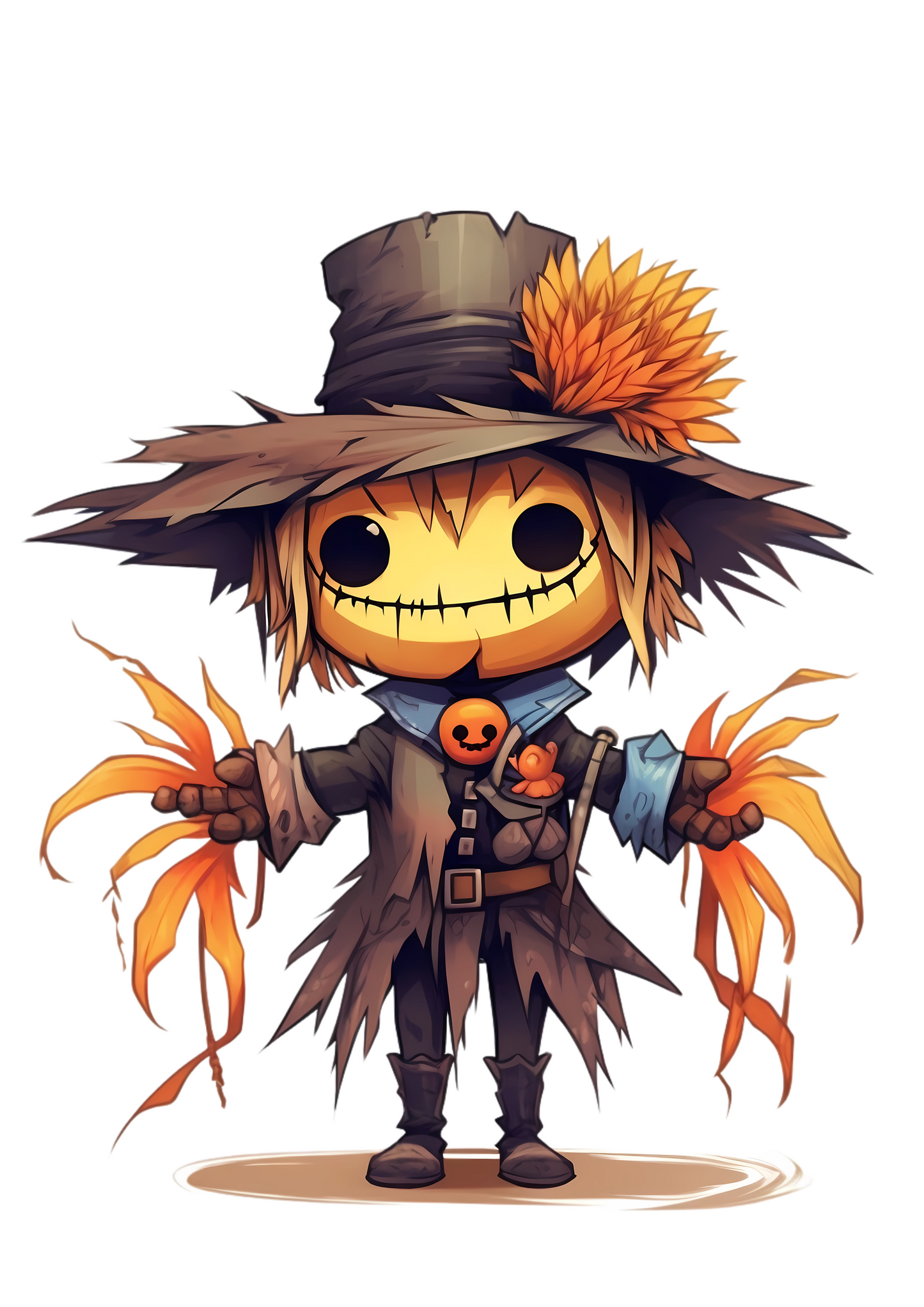 Scarecrow Sticker with 10 Varieties