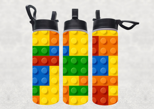 Building Blocks Sublimated Water Bottle 22oz