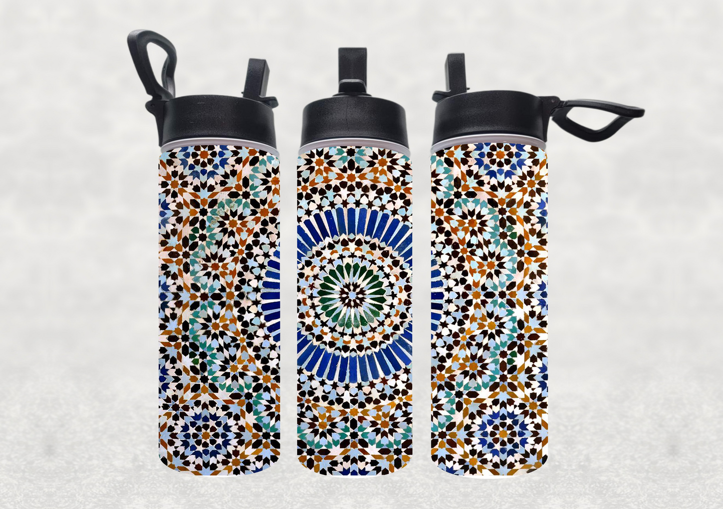 Zellije Sublimation 22oz Water Bottle